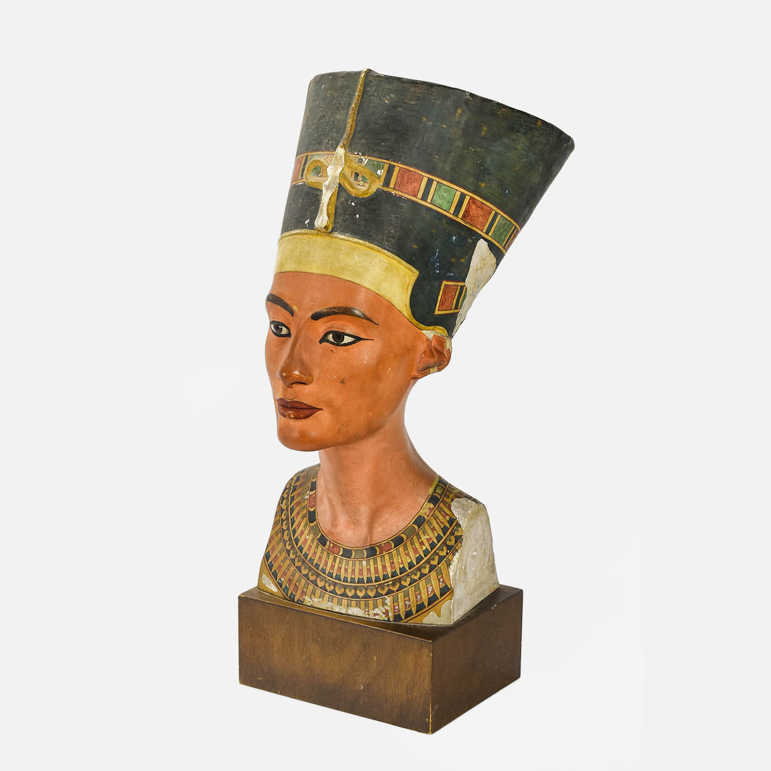 Vintage Queen Nefertiti Berlin Museum Plaster Bust