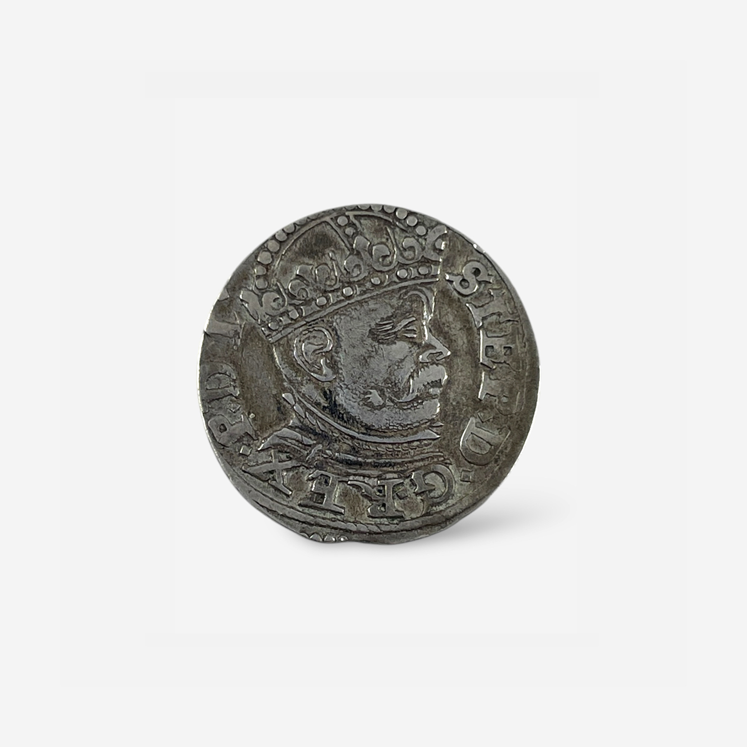 1586 3 Groszy Silver Coin