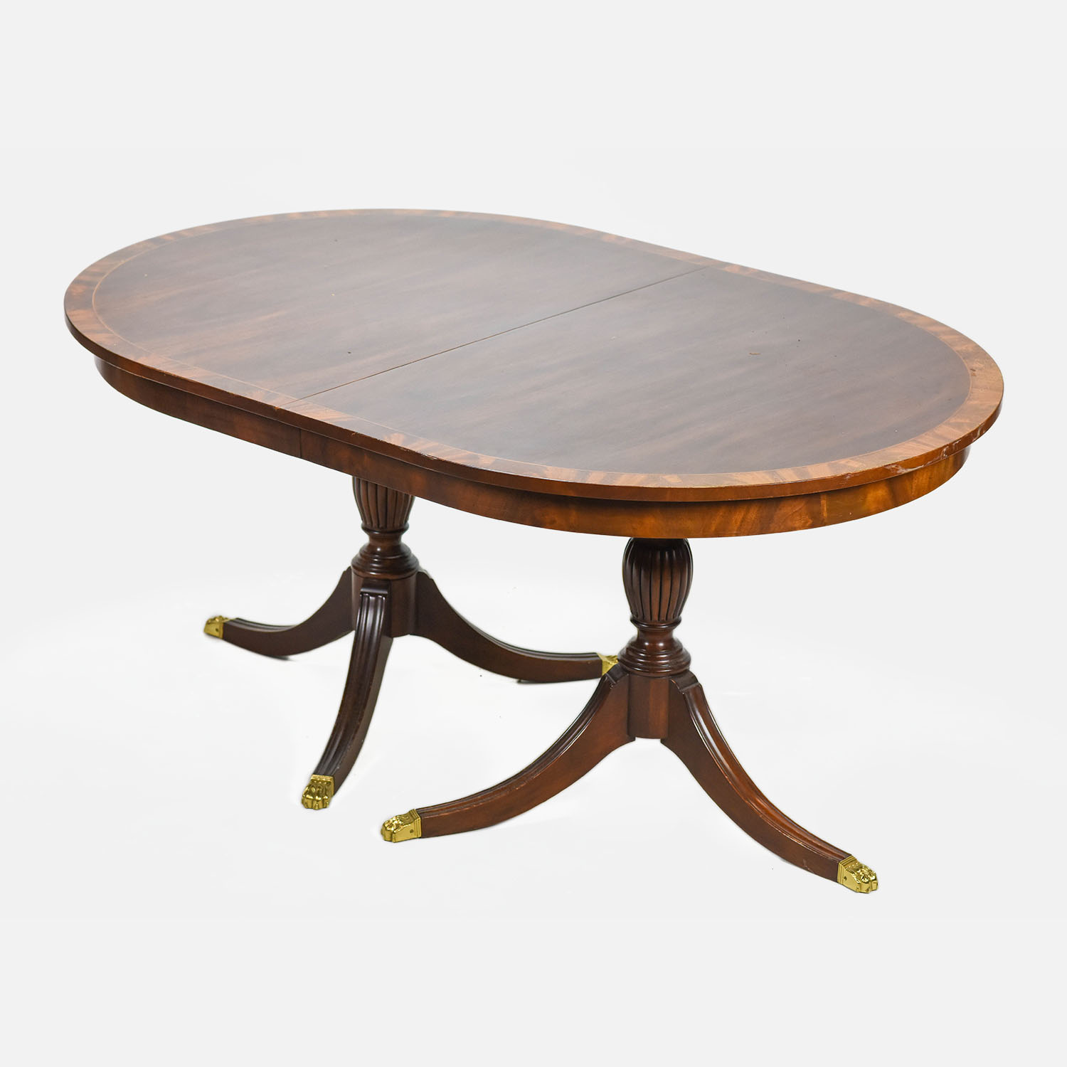 Henkel Harris Double Pedestal Mahogany Dining Table